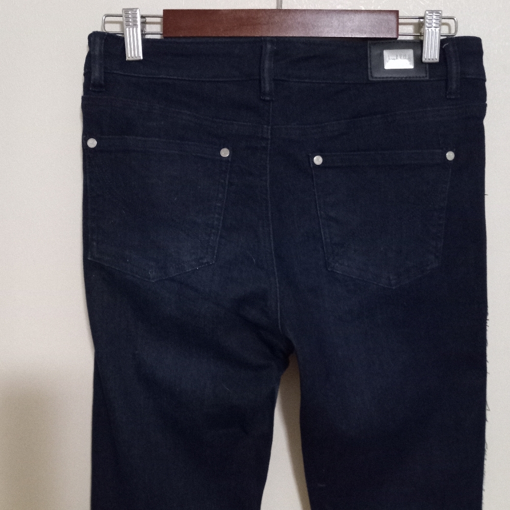 Joseph Ribbkoff 6 Reverse Side Fray Stripe Skinny Stretch Jeans - Picture 5 of 16